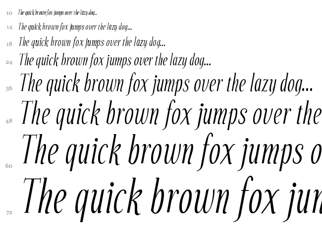 Echelon font waterfall